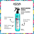 Agiva 8D Hyaluron Hair Moisturizing Spray: Heat Protectant, Shine & Easy Comb - Hydrating Hyaluronic Acid, Almond Oil Leave-In Conditioner