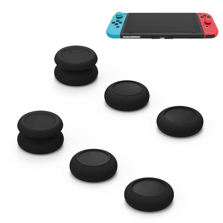 Left + Right Gamepad Rocker Cap Button Cover for Switch(Black)