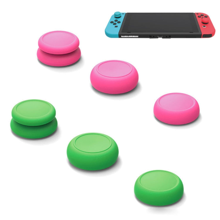 Left + Right Gamepad Rocker Cap Button Cover for Switch(Green+Red)