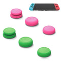 Left + Right Gamepad Rocker Cap Button Cover for Switch(Green+Red)