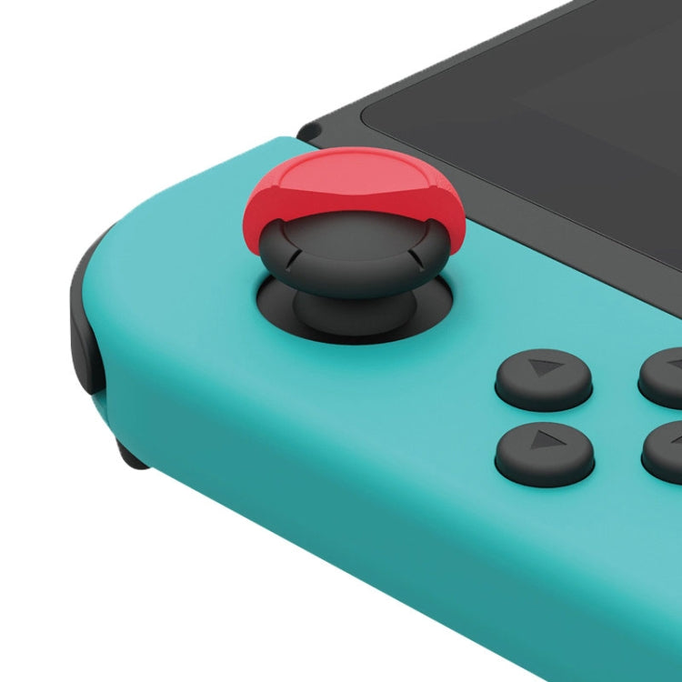 Left + Right Gamepad Rocker Cap Button Cover for Switch(Green+Red)