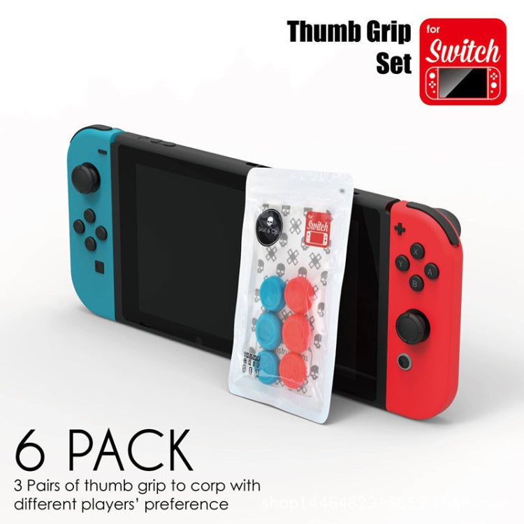 Left + Right Gamepad Rocker Cap Button Cover for Switch(Red)