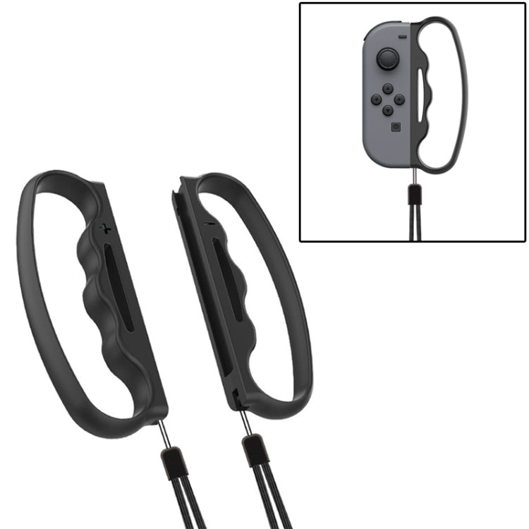 iPlay Small Handle Boxing Grip Gamepad Grip with Strap for Switch Joy-Con(Black)