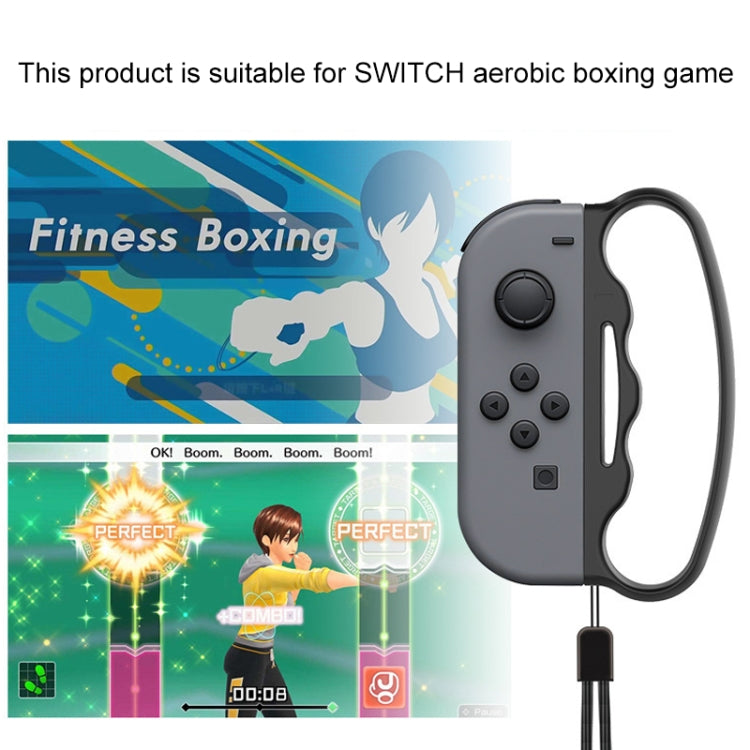 iPlay Small Handle Boxing Grip Gamepad Grip with Strap for Switch Joy-Con(Red)
