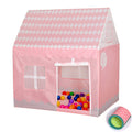 Household Children Printing Play Tent Small Game House with Mat (Light Pink)