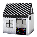 Household Children Printing Play Tent Small Game House (Black White)