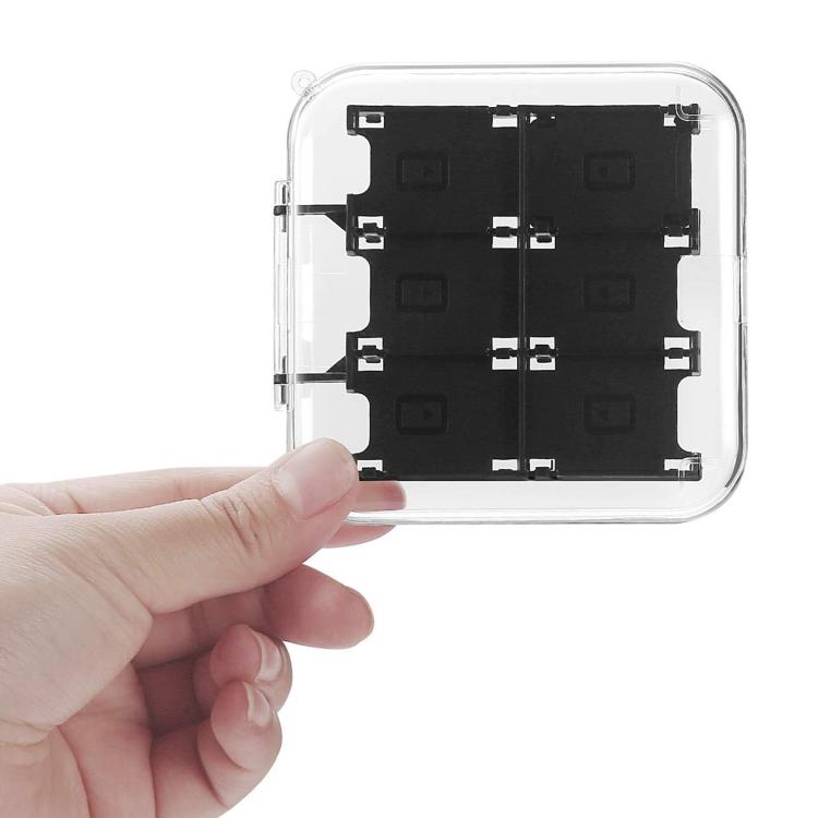 12 in 1 Box Memory Card Holder Box for Nintendo Switch(Silver)