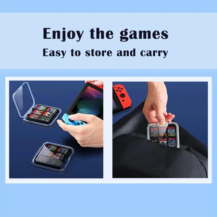 12 in 1 Box Memory Card Holder Box for Nintendo Switch(Silver)