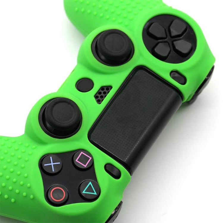 Non-slip Silicone Protective Case for Sony PS4(Black Blue)