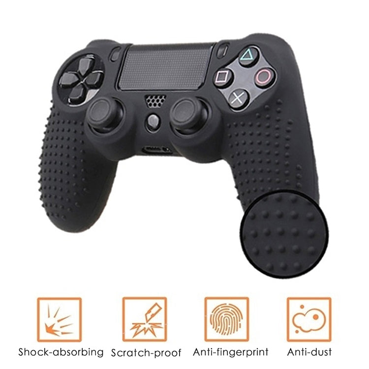 Non-slip Silicone Protective Case for Sony PS4(Black)