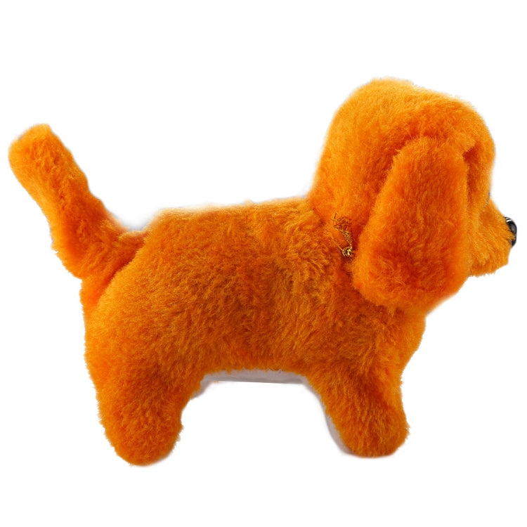 2 PCS Plush Puppy Electric Toys Can Will Move Forward / Will Backwards / Sounding and Luminous Eyes