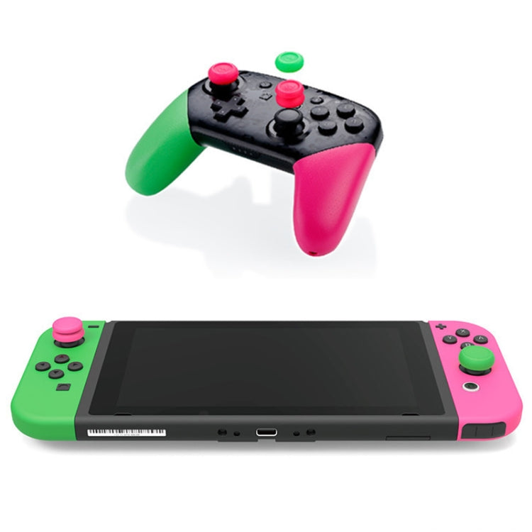 Skull&Co Pro / PS4 Gamepad Rocker Cap Button Cover Thumb Grip Set for Nintendo Switch / Switch Lite / JOYCON(Red)