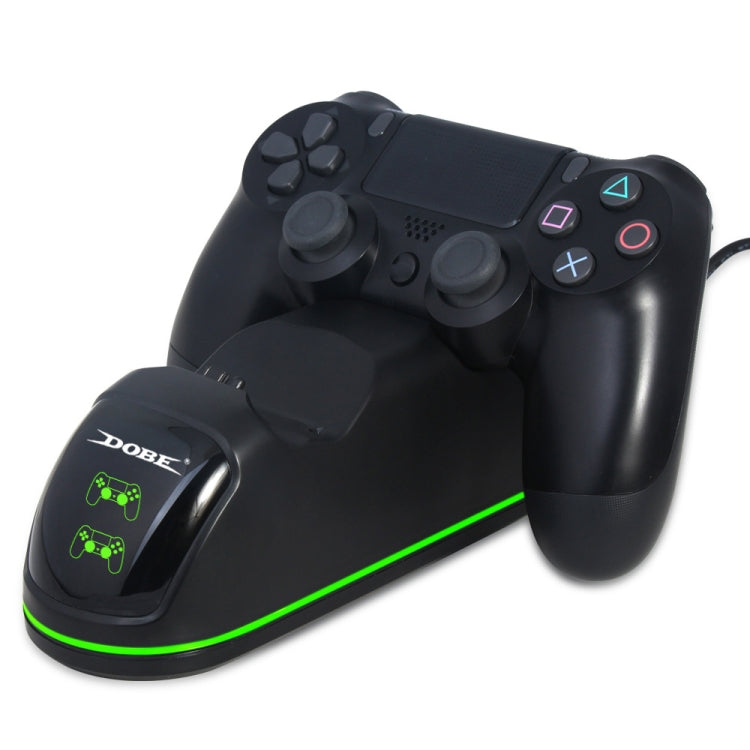 DOBE TP4-1781 Wireless Controller Dual Charging Dock LED Charger Handle Charger for  PS4 / Slim / Pro(Black)