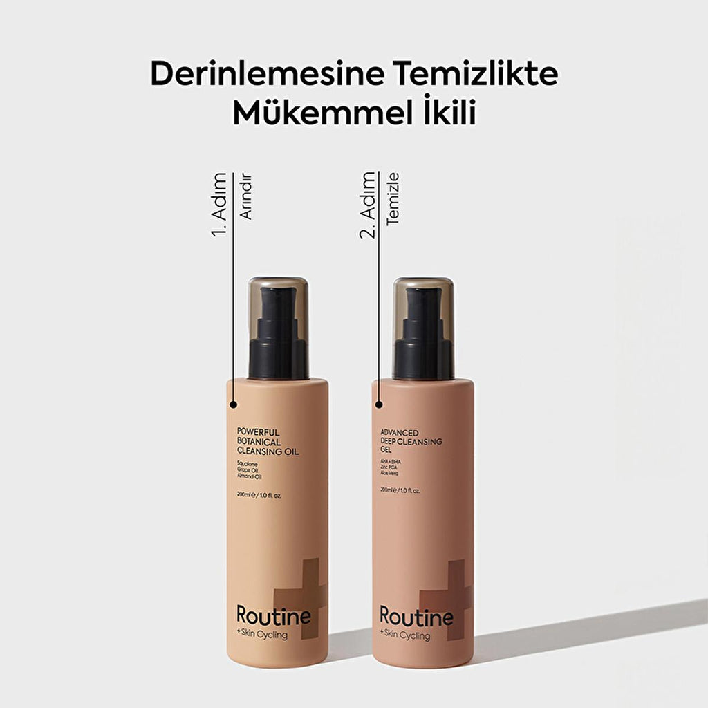 Routine+ Botanical Makeup and Face Cleansing Oil 200 ml - Natural Face Cleanser for Sensitive Skin