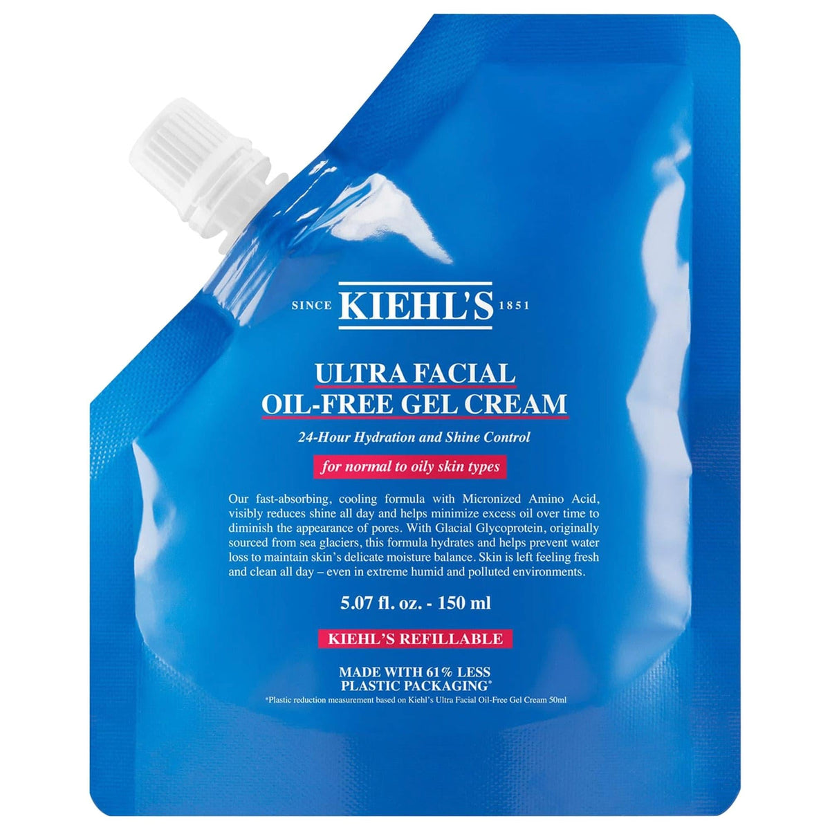 Kiehl's Ultra Facial Oil-Free Gel Moisturizer: 24H Hydration, Shine Control & Pore Minimizing Cream for Oily & Combination Skin
