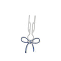 Fiona Franchimon No1 Hairpin Ribbon Sapphire Blue Swarovski