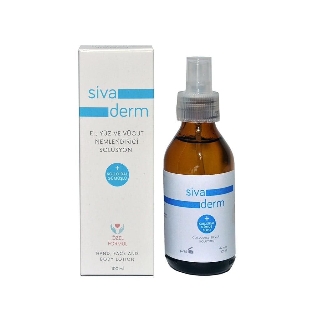 Siva Derm - 100% 3.38 fl oz - Moisturizing Skincare Spray for Sensitive Skin, Makeup Remover, Hydrating Facial Mist
