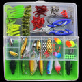 101 PCS Fishing Bait Lure Kit Fishing Tackle (Green)