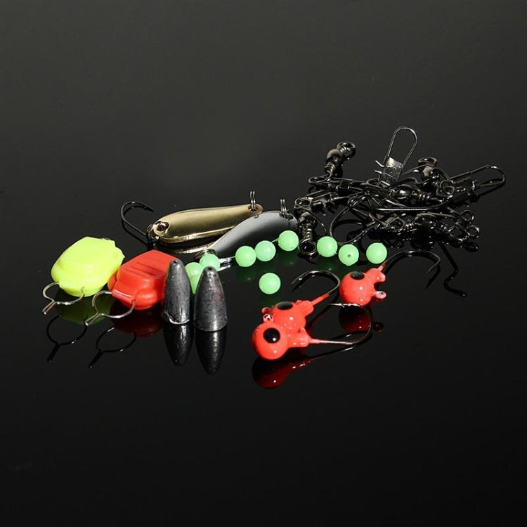 101 PCS Fishing Bait Lure Kit Fishing Tackle (White)