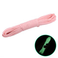 20m 9-Core Nylon+Polyester Full-light Outdoor Camping Tent Rescue Bundled Fluorescent Climbing Rope(Pink)