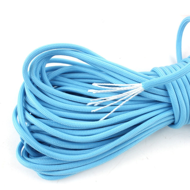 20m 9-Core Nylon+Polyester Full-light Outdoor Camping Tent Rescue Bundled Fluorescent Climbing Rope(Pink)