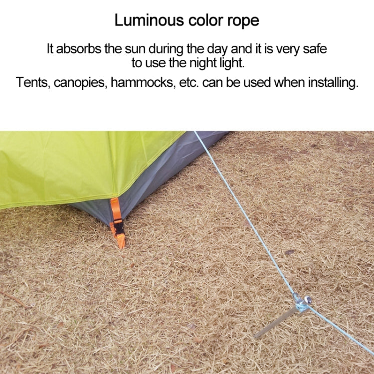20m 9-Core Nylon+Polyester Full-light Outdoor Camping Tent Rescue Bundled Fluorescent Climbing Rope(Pink)