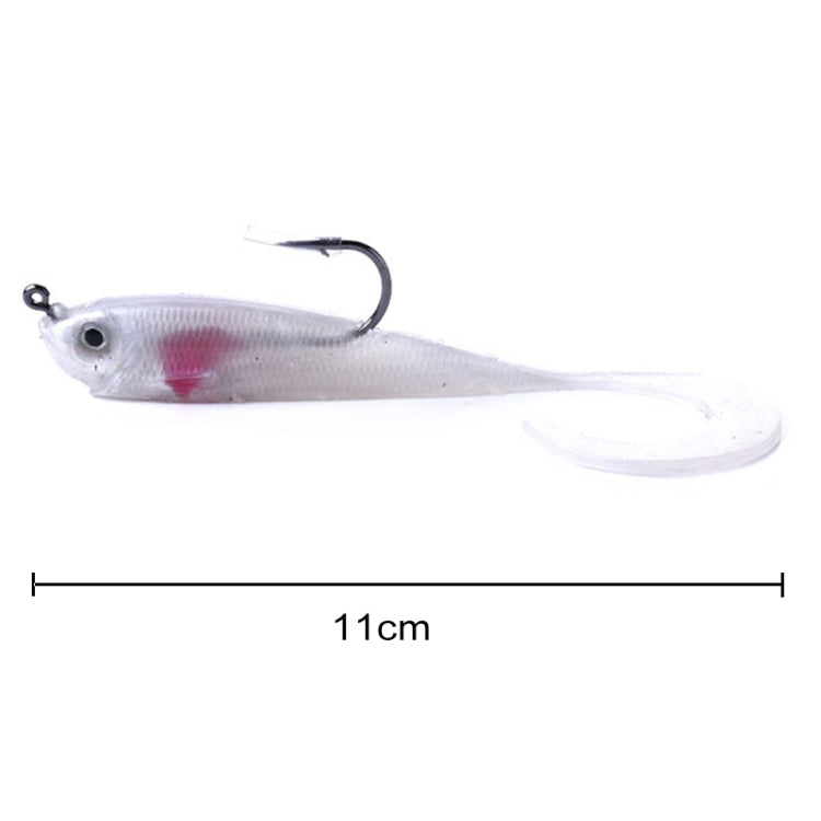 HENGJIA SO050-2 5 PCS 11cm/16g Luya Fishing Lure Fishing Gear Sea Bass Soft Fish with Hook