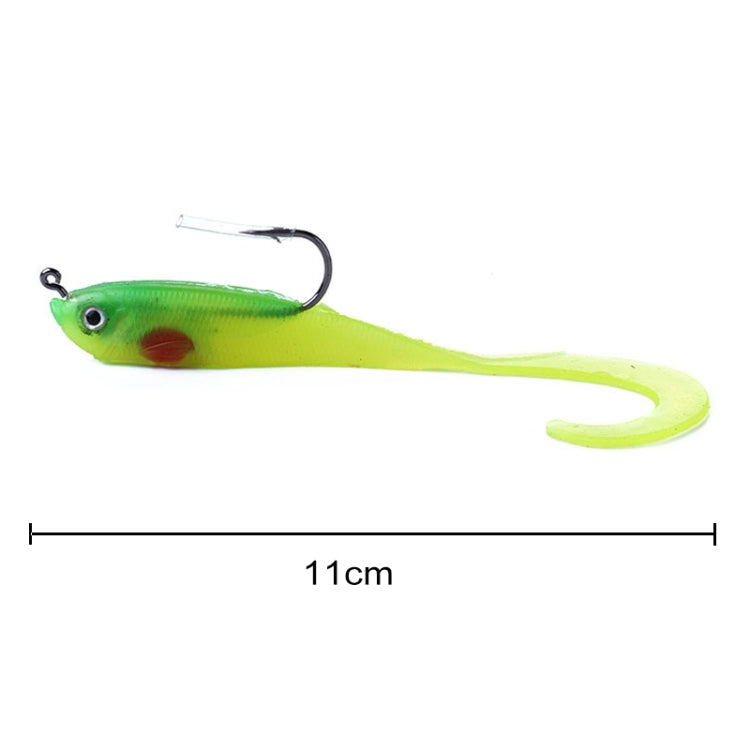 HENGJIA SO050-1 5 PCS 11cm/16g Luya Fishing Lure Fishing Gear Sea Bass Soft Fish with Hook