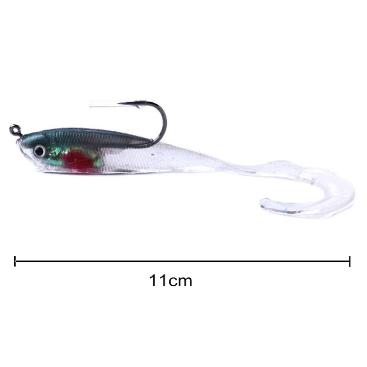 HENGJIA SO050-4 5 PCS 11cm/16g Luya Fishing Lure Fishing Gear Sea Bass Soft Fish with Hook