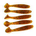 HENGJIA SO0205P 5 PCS 8cm/5g  Screw Tail Soft Fishing Lure Artificial Baits