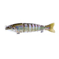 HENGJIA JM027-X 12.7cm 18g Multi-section Plastic Hard Baits Artificial Fishing Lures with Treble Hook, Random Color Delivery