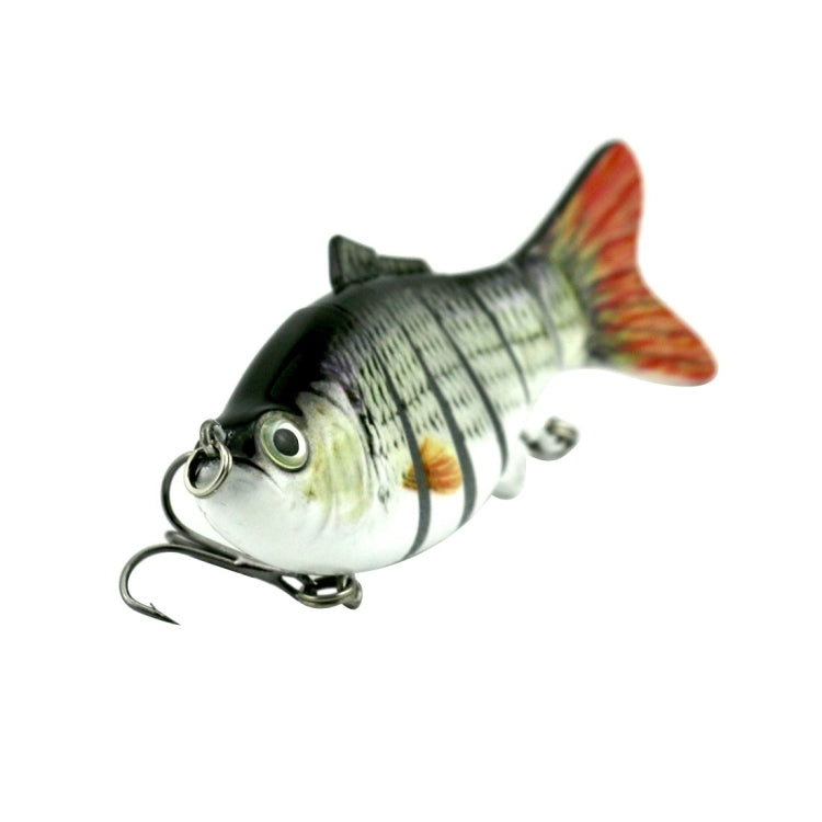 HENGJIA JM020 10cm 18g Multi-section Plastic Hard Baits Artificial Fishing Lures with Treble Hook, Random Color Delivery