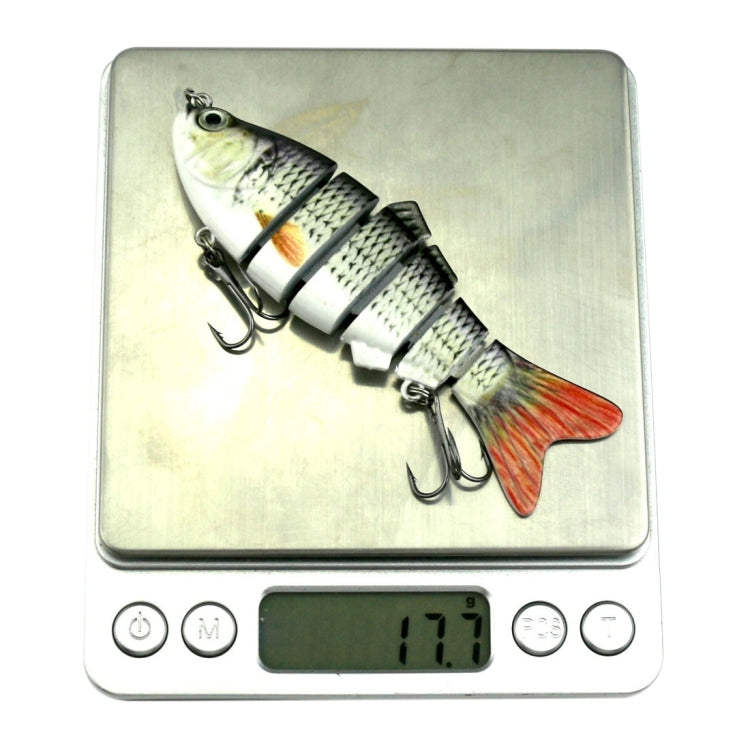 HENGJIA JM020 10cm 18g Multi-section Plastic Hard Baits Artificial Fishing Lures with Treble Hook, Random Color Delivery