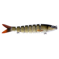 HENGJIA JM024-X 6# 13.6cm 18.7g Multi-section Plastic Hard Baits Artificial Fishing Lures with Treble Hook, Random Color Delivery