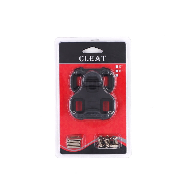 2 PCS RD3-C Road Bike Cleats 6 Degree Float Self-locking Cycling Pedal Cleat for LOOK KEO Road Cleats Fit Most Road Bicycle Shoes(Black)