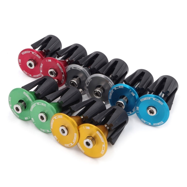 2 PCS Bicycle Bike Aluminum Handlebar End Plugs(Grey)