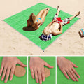 Sand Free Mat Lightweight Foldable Outdoor Picnic Mattress Camping Cushion Beach Mat, Size: 2x2m(Green)
