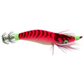 HENGJIA 5# 8cm Plastic Hard Baits Squid Fishing Lures Decoy Wood Shrimp Baits(Magenta)