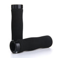 1 Pair AG28 Alloy Lock-Rings + Sponge Bicycle Handlebar Grip (Black)