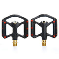 1 Pair B251C Road Bike Carbon Fiber + Titanium Axle Pedals (Black)