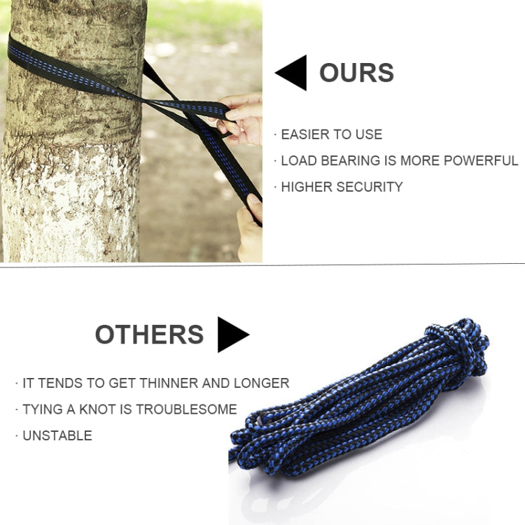 Portable Outdoor Parachute Hammock with Mosquito Nets (Dark Blue + Baby Blue)