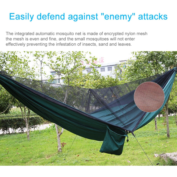 Portable Outdoor Parachute Hammock with Mosquito Nets (Pink Blue)