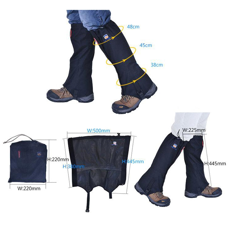 Aotu AT8909 125cm Outdoor Camping Waterproof Snow Shoes Covers Oxford Cloth Anti-mosquito Foot Covers(Blue)