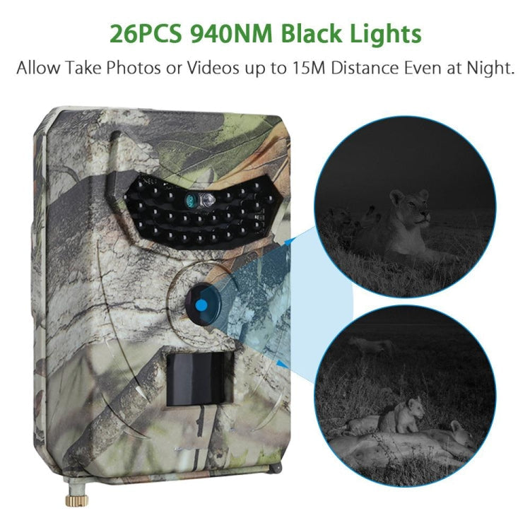 PR-100 1MP IP54 Waterproof IR Night Vision Security Hunting Trail Camera, Sunplus 1628 Program, 120 Degree Wide Angle,100 Degree PIR Sensing Angle