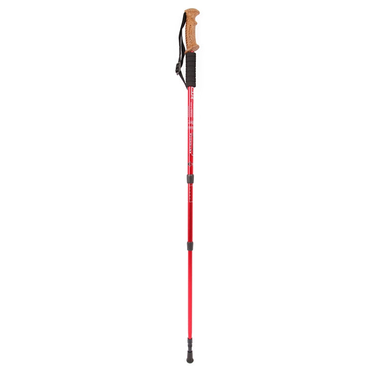 Aotu AT7551 135cm Aluminum Alloy Outdoor Camping Corky Trekking Poles(Red)