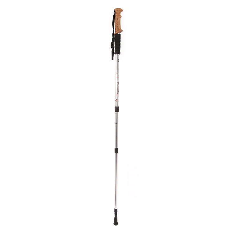 Aotu AT7551 135cm Aluminum Alloy Outdoor Camping Corky Trekking Poles(Silver)