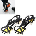 Aotu AT8701 One Pair 10 Teeth Anti-Slip Ice Gripper Snow Climbing Shoes Covers(Yellow)