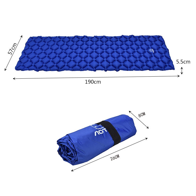 Aotu AT6241 Outdoor Camping Inflatable Cushion TPU Air Mattress, Size: 190x57x5.5cm(Blue)