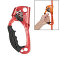 XINDA TP-8606 Outdoor Rock Climbing Aerial Work Anti-fall Handheld Rope Gripper for 8-12mm Diameter Rope left(Red)