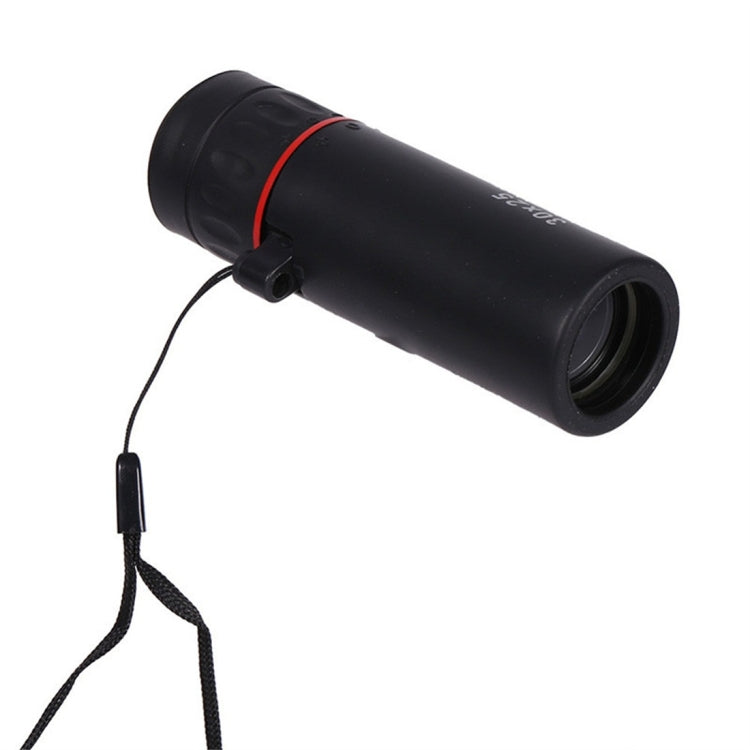 30x25 Mini Portable Optical Monocular Telescope (Black)